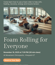 Book an Appointment with Foam Roller Class for Foam Roller Class